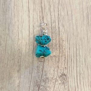Handmade genuine Kingsman turquoise pendant